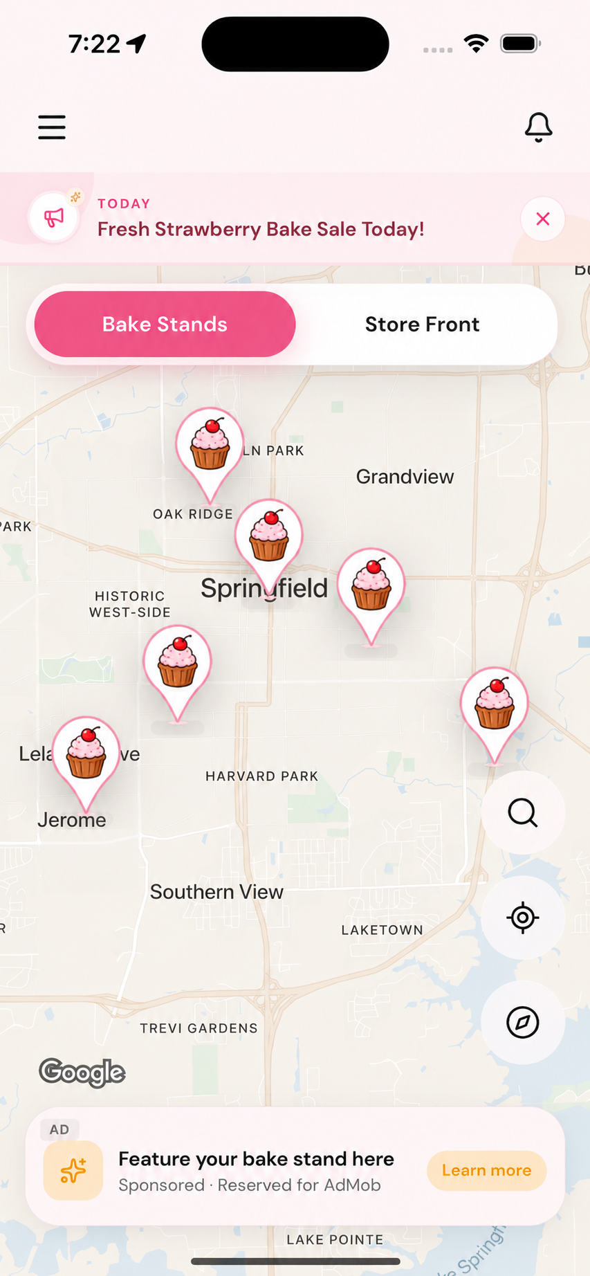 Bake Stands Map